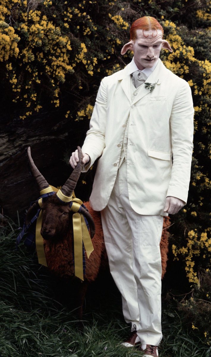 Looksmaxxing to resemble faun-mode Matthew Barney in The Cremaster Cycle