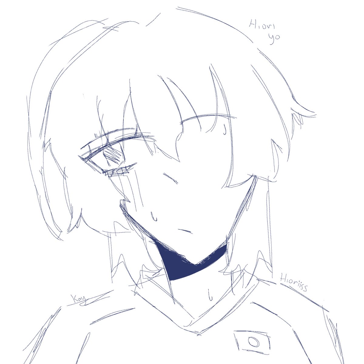 hioriiss's tweet photo. Hiori doodle 🐏

 #bllktwt #hioriyo #ブルーロックFA https://t.co/9AU1EHitEc