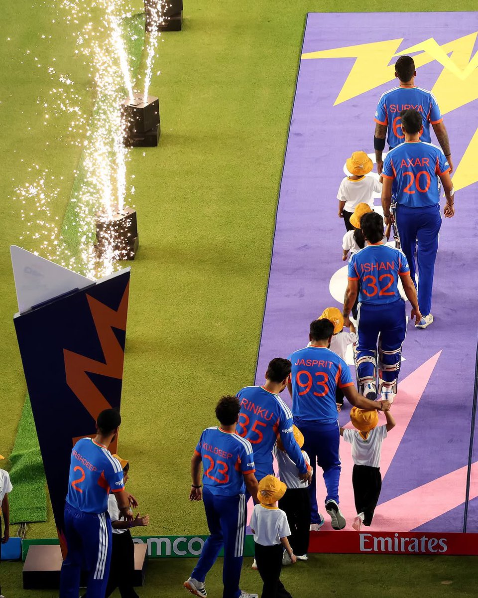 vivekoberoi's tweet photo. Tonight, we’ve buried the "Ahmedabad jinx" under sheer willpower. Proof that while a jinx is for those who fear, the podium is for the winners! 🇮🇳✨
The boys delivered a historic Double Dhamaka, smashing two world records in one night: a massive 255/5—the highest total in T20 World Cup Final history—and becoming the first and only team to ever successfully defend the T20 World Championship title.

@IamSanjuSamson has been a revelation—for three games straight, he’s ignored the milestones and played purely for the soul of the nation. It was heartwarming and it was legendary. @IamAbhiSharma4 , @IamShivamDube and @ishankishan51 unleashed an unfiltered blitzkrieg with the bat, and Ishan also became a human magnet on the field, snatching match-winning catches that broke the Kiwis' spirit. What a sight! 

Behind it all, SKY @surya_14kumar was the ultimate chess master, moving his warriors with clinical precision. And when it was time to close the gates, the usual heroes—@Jaspritbumrah93, @hardikpandya7, @chakaravarthy29 and @akshar2026 —stepped up like cold-blooded assassins to silence the chase. We’ve replaced the ghosts of the past with the golden roar of the present. The tricolor is flying high and the trophy is home! 🏆🔥
Jai Hind! 🇮🇳🙏
