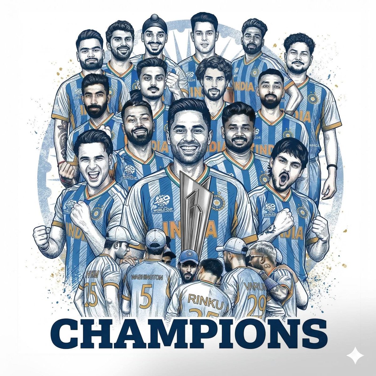 World tried to stop us…
But champions write their own history. 🇮🇳🔥
#ICCT20WORLDCUP 
#ICCWorldCup