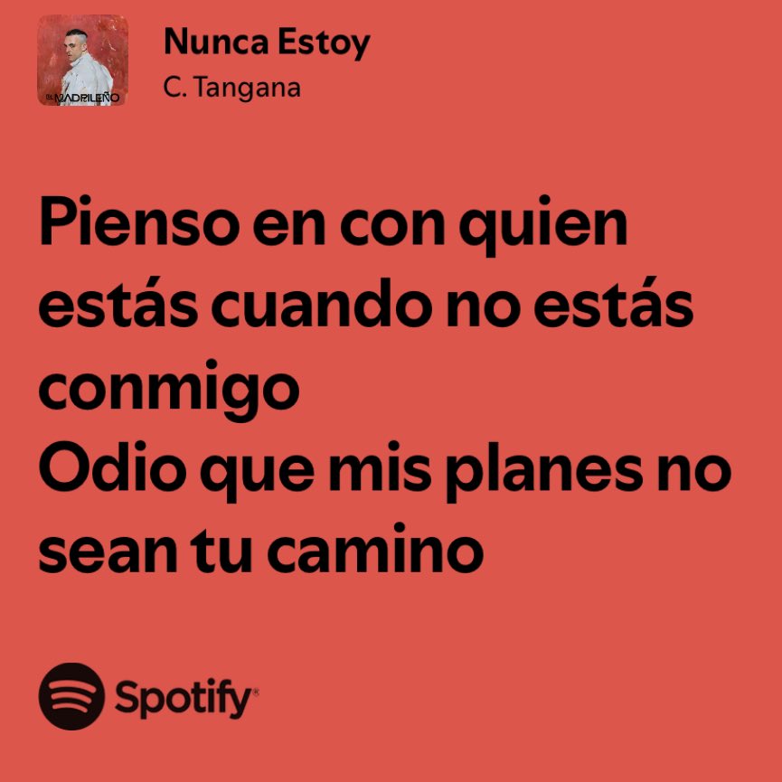 c tangana / nunca estoy