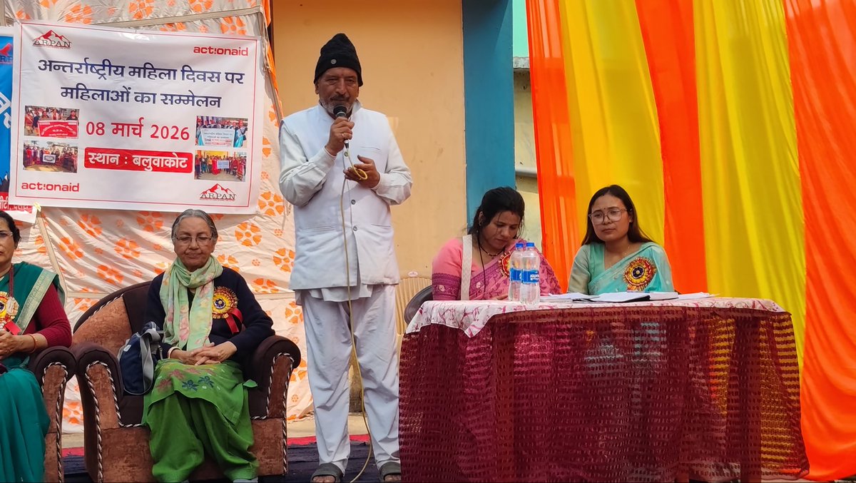 International Women’s Day was celebrated in Baluwakot, Pithoragarh with the participation of 160 women &amp; 20 men. The programme raised awareness on women’s rights, equality, and empowerment and featured a street play, "Meri Zameen , Mera Adhikar" highlighting women’s land rights.