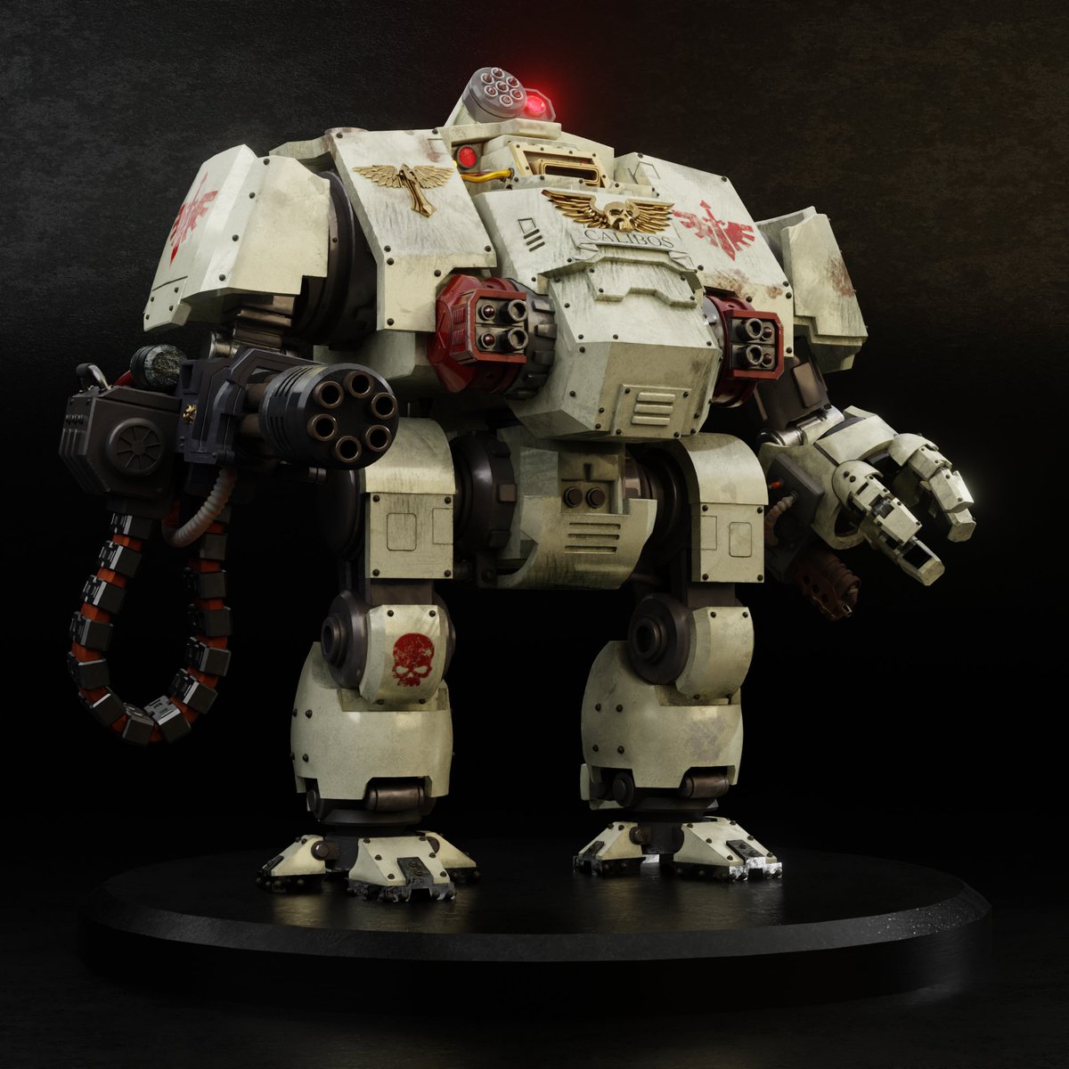 LiberiArcano's tweet photo. As promised...
#Blender3D #B3D #3Dart #fanart #WH40K #Dreadnought #Redemptor #DarkAngels #Deathwing https://t.co/LMOvrjnUS3