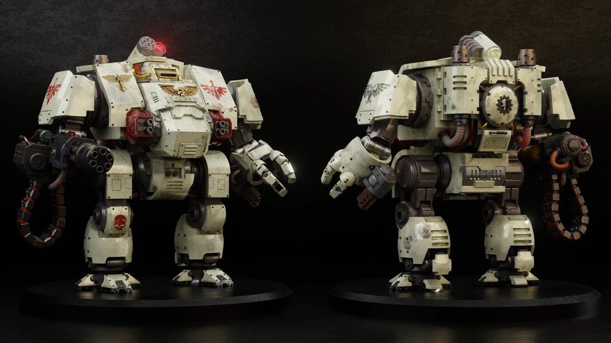 LiberiArcano's tweet photo. As promised...
#Blender3D #B3D #3Dart #fanart #WH40K #Dreadnought #Redemptor #DarkAngels #Deathwing https://t.co/LMOvrjnUS3