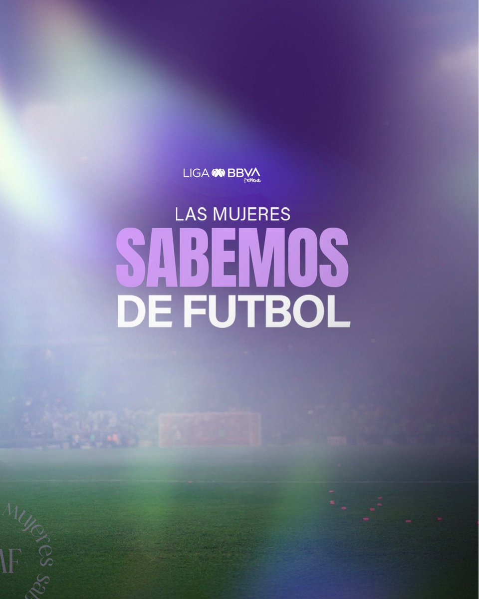 LigaBBVAFemenil's tweet photo. Hoy reconocemos a todas las mujeres que viven el futbol a su manera. ⚽💜

Las que lo juegan,
las que lo analizan,
las que lo dirigen,
las que lo narran,
y las que lo sienten desde la tribuna.

Porque el futbol también se vive con nuestra voz, nuestra pasión y nuestra mirada.

Hoy y siempre lo dejamos claro:
las mujeres sabemos de futbol.

#LigaBBVAMxFemenil | #8m