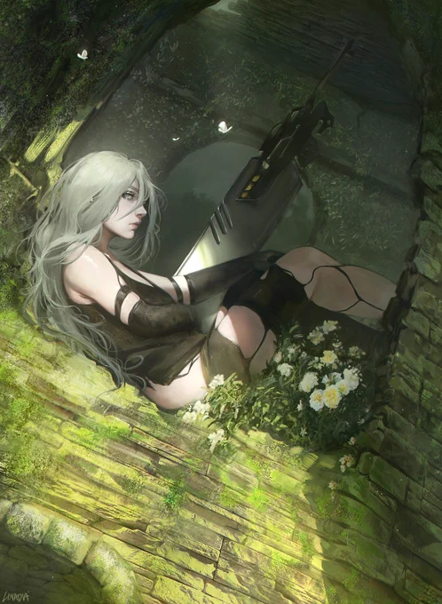#Illustration | Nier: Automata - "YoRHa Combat Units" Artist: