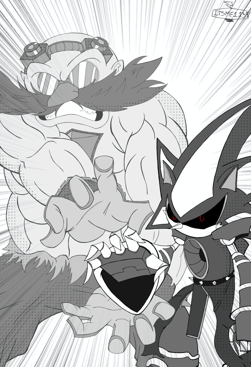 I have no proof, but this must have been the last thing Cell saw #DEATHBATTLE #SONIC #DragonBallZ #Metalsonic #CELL #Fanart