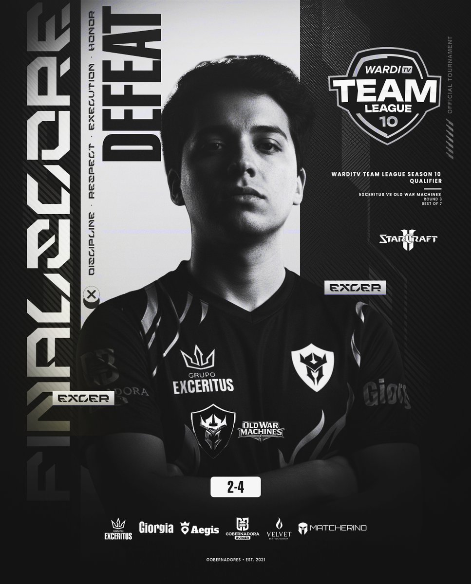 exceritus's tweet photo. Six maps
One relentless battle
The Governors fought until the final moment
In matches decided by the smallest margins, a single decision can change the course of war
GG to Old War Machines ๐ค
#Exceritus #ExcerProtocol #WeAreExceritus #WeAreTheGovernors #StarCraft2 https://t.co/Zo4HgWNb0Y