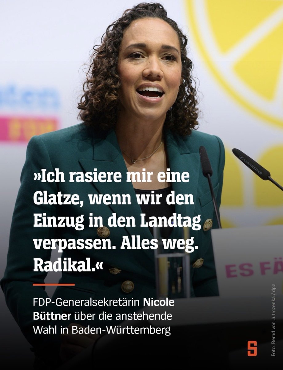 Wird eh nix, da man es bei der FDP nicht so mit „MACHEN“ und „ZUM WORT STEHEN“ hat. #BadenWürttembergWahl2026