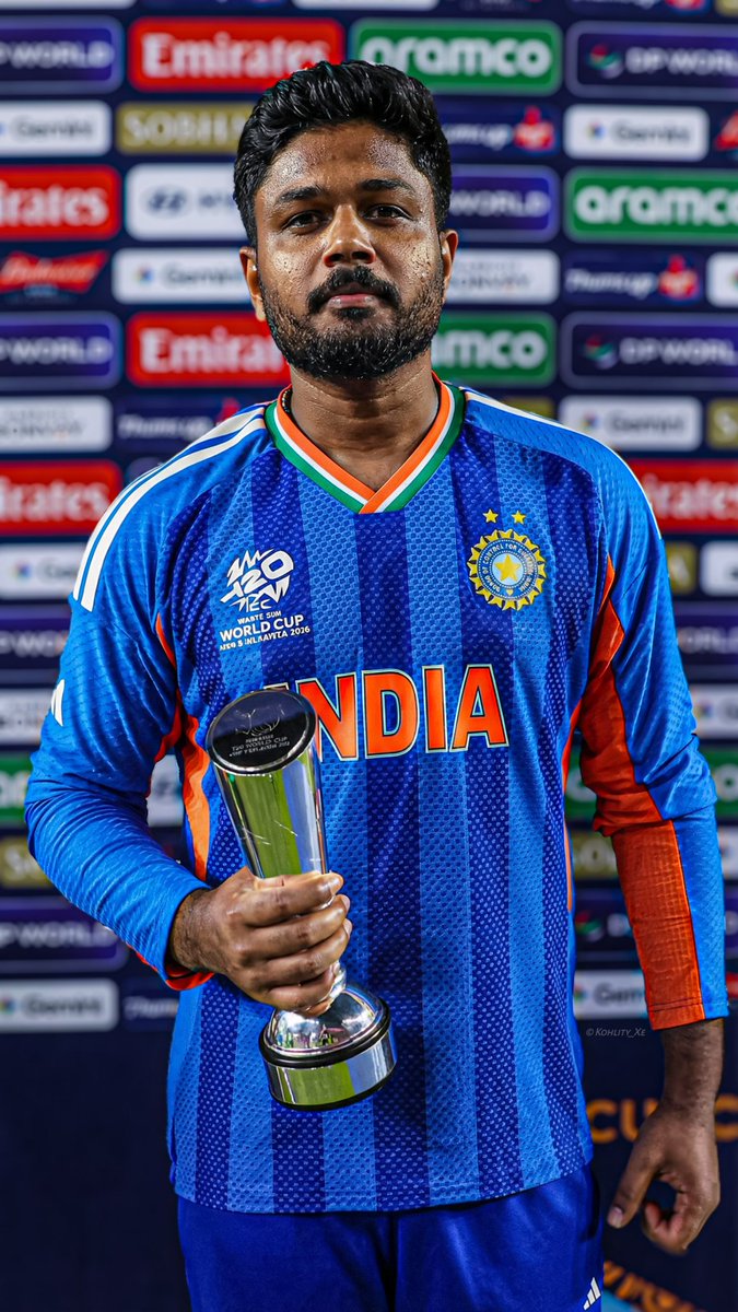 kartikwamdev's tweet photo. The Sanju Samson Redemption- Player Of The Tournament 🔥🔥

#IndiaVsNewZealand 
#SanjuSamson
#T20WorldCup2026final 
#T20WC26 
#T20WC2026 https://t.co/RDjVH3Pn2Y
