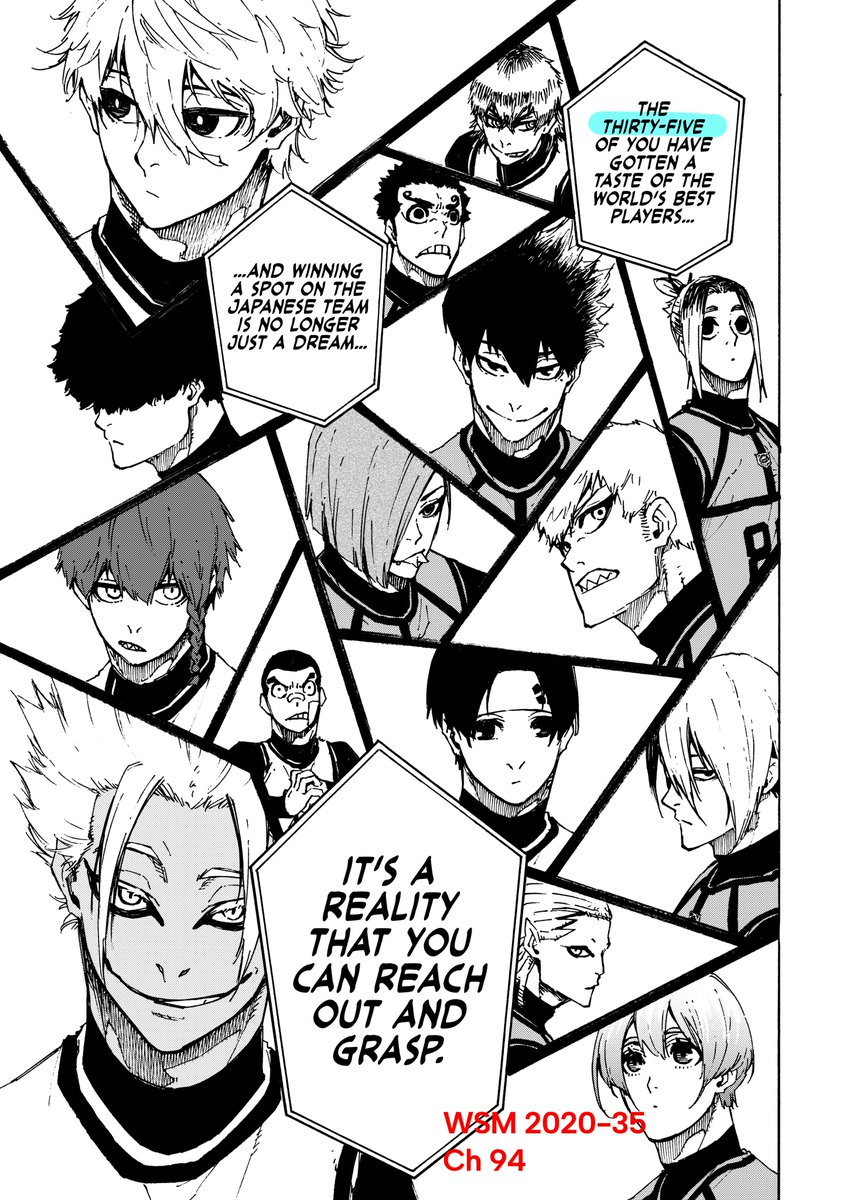 The top 35 (as in the number 35) announced in Ch 94 is likely a nod to ...