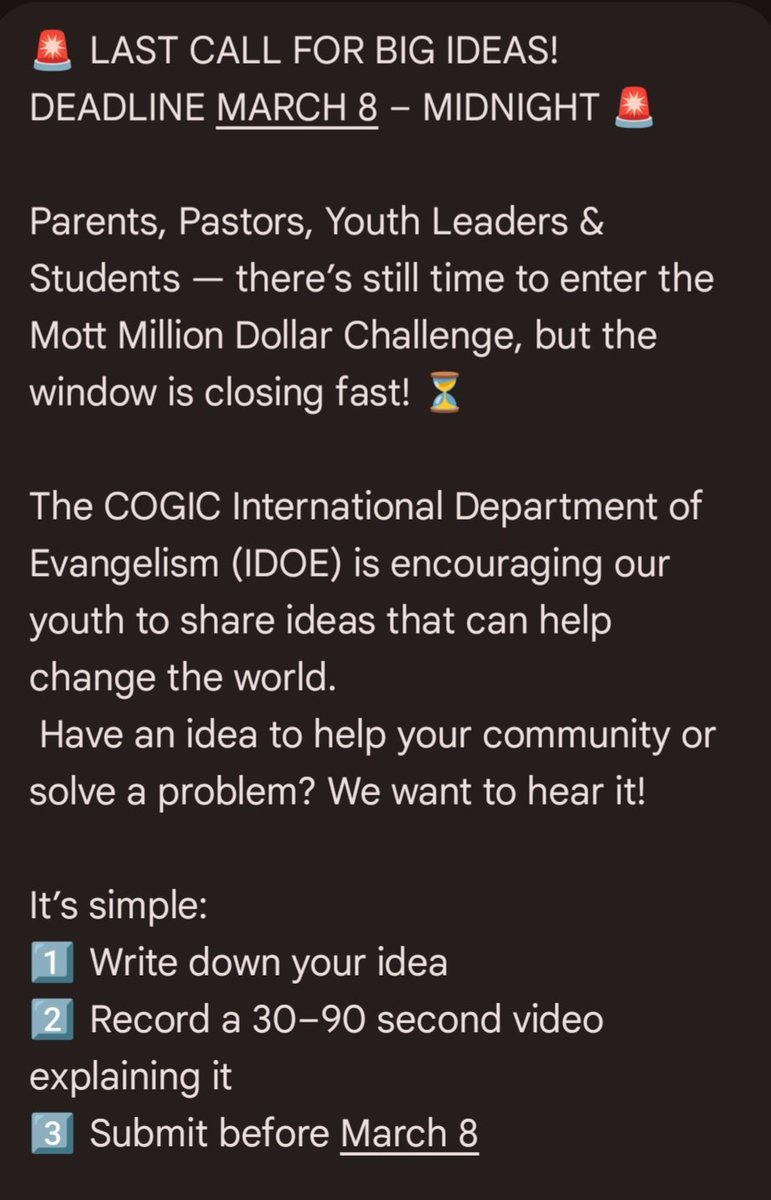 COGIC IDOE tweet media