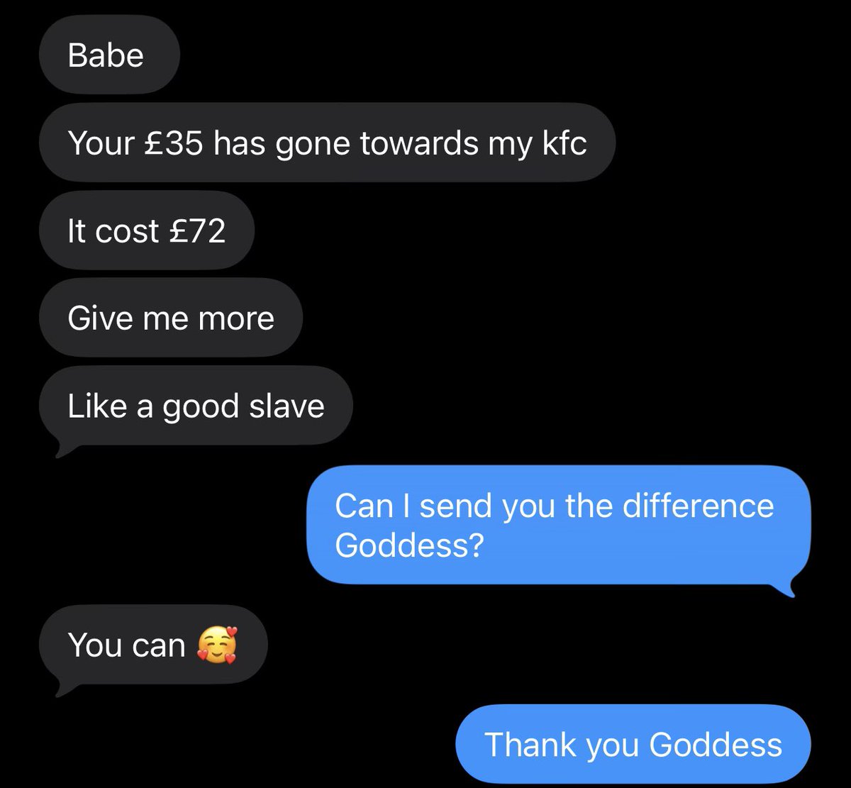 OwnedByGoddessU's tweet photo. Look at the way my Pakistani girlfriend and Goddess just made me pay for her families Iftar. Thank you @GoddessUownsU. I live to serve you Goddess👸🏽🙇🏽‍♂️ https://t.co/2JgD49GtNj
