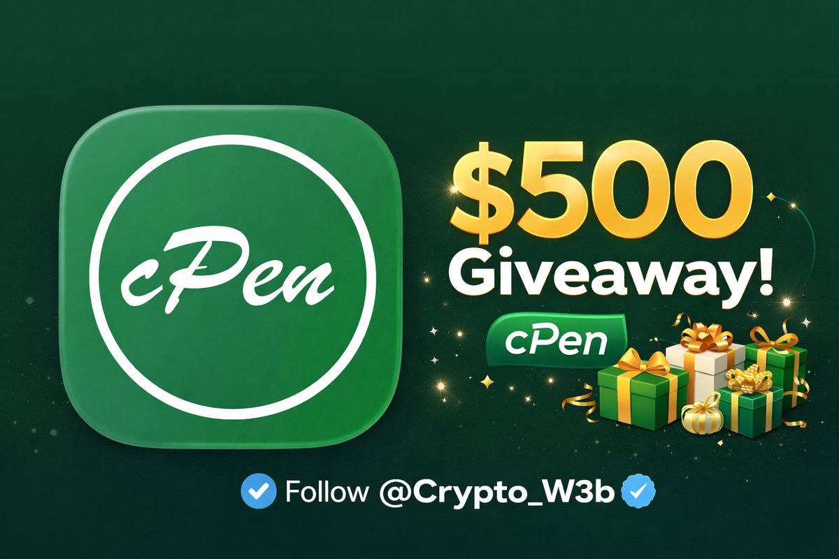 🎁 cPen Network Update 🚀

🔥 #INK Distribution + Giveaway 🎁🚀

Who is active on cPen Network❓ 👀

📌 #INK Distribution is coming very soon.
Make sure to submit your wallet address in the app. 🎥💬

🎁 Along with the #INK Distribution, there will be a $500 worth of #cPen Tokens