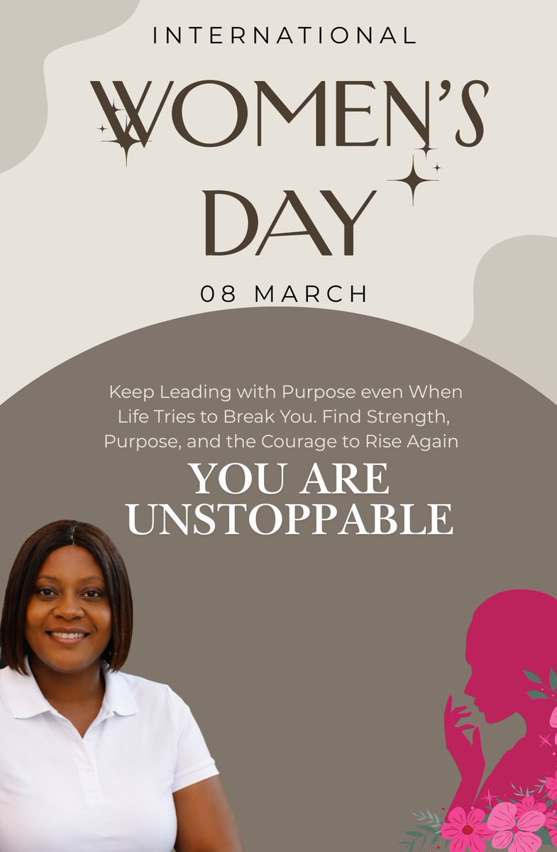 kemi_akinloye's tweet photo. You are unstoppable. 

Keep leading with purpose, even when life gets tough. Rise anyway...

Celebrating the power, grace, and unbreakable spirit of women everywhere. 

#InternationalWomensDay  #HappyWomensDay https://t.co/CaTkvdRZGS
