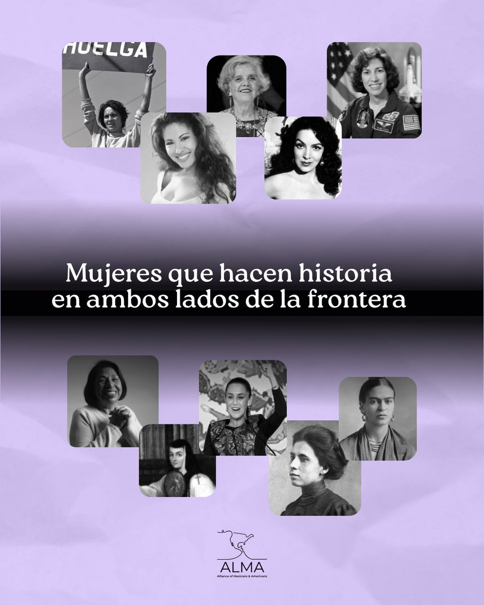 En este #8M2026 recordamos a mujeres mexicanas y mexico-americanas que abrieron camino.

Sus trayectorias también cuentan la historia de nuestra comunidad a ambos lados de la frontera.

Ver más:
facebook.com/share/p/14WuCh…