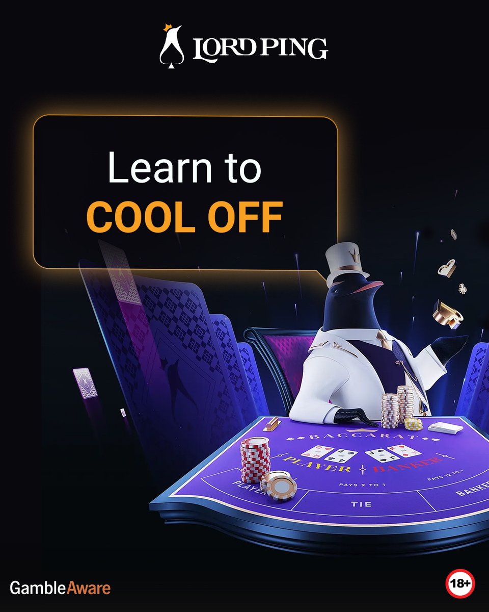 LordPingUK's tweet photo. Take a step back and cool-off if you feel your emotions are getting the better of you.

🐧18+GambleAware https://t.co/1Jhuq9ekxv