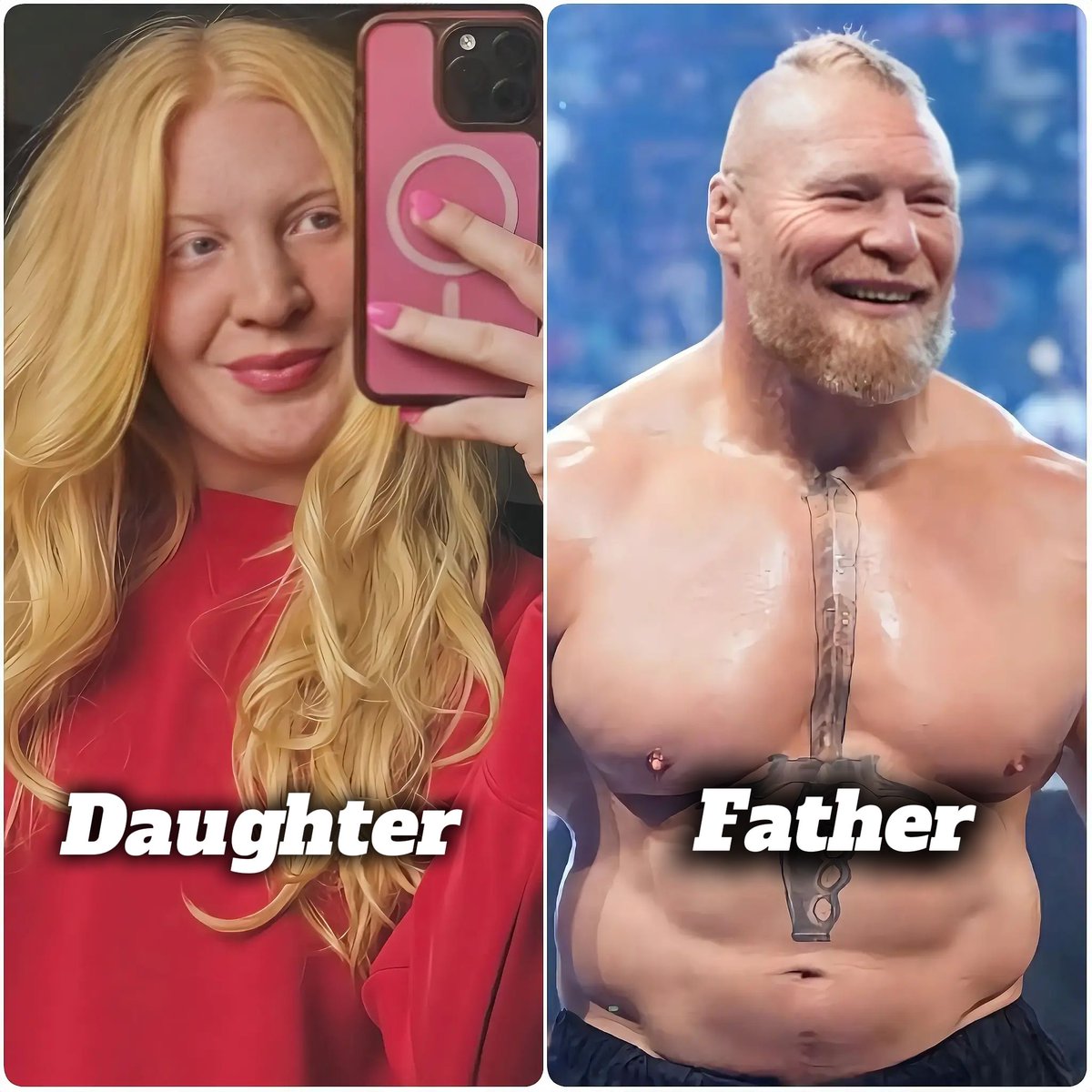 No DNA test was necessary for Brock Lesnar and his daughter, Mya Lesnar!