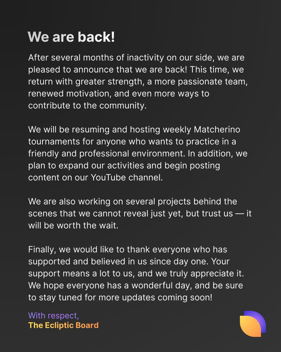 Ecliptic tweet media