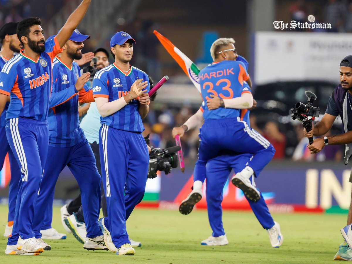 Shivam1895's tweet photo. The champions 💥 🏆🏆🏆 
#T20WC2026 
#T20WorldCup2026final https://t.co/LhSnc8KyOp