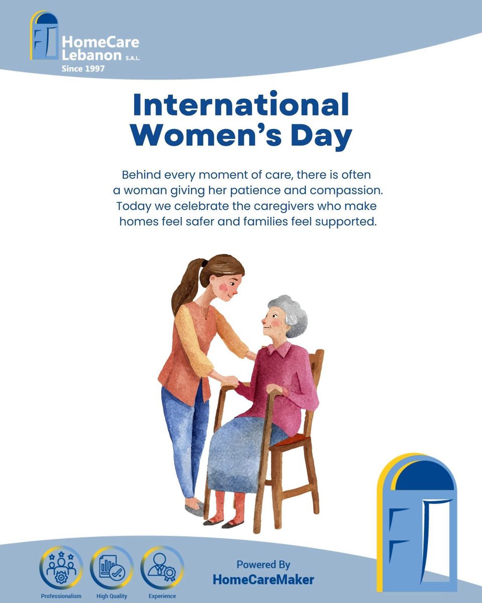 HomeCareLB's tweet photo. International Women's Day

📲 03 189 089 

#since1997
#HomeCareLebanon #ProfessionalCare #caregivers https://t.co/lMv7VRqJTU