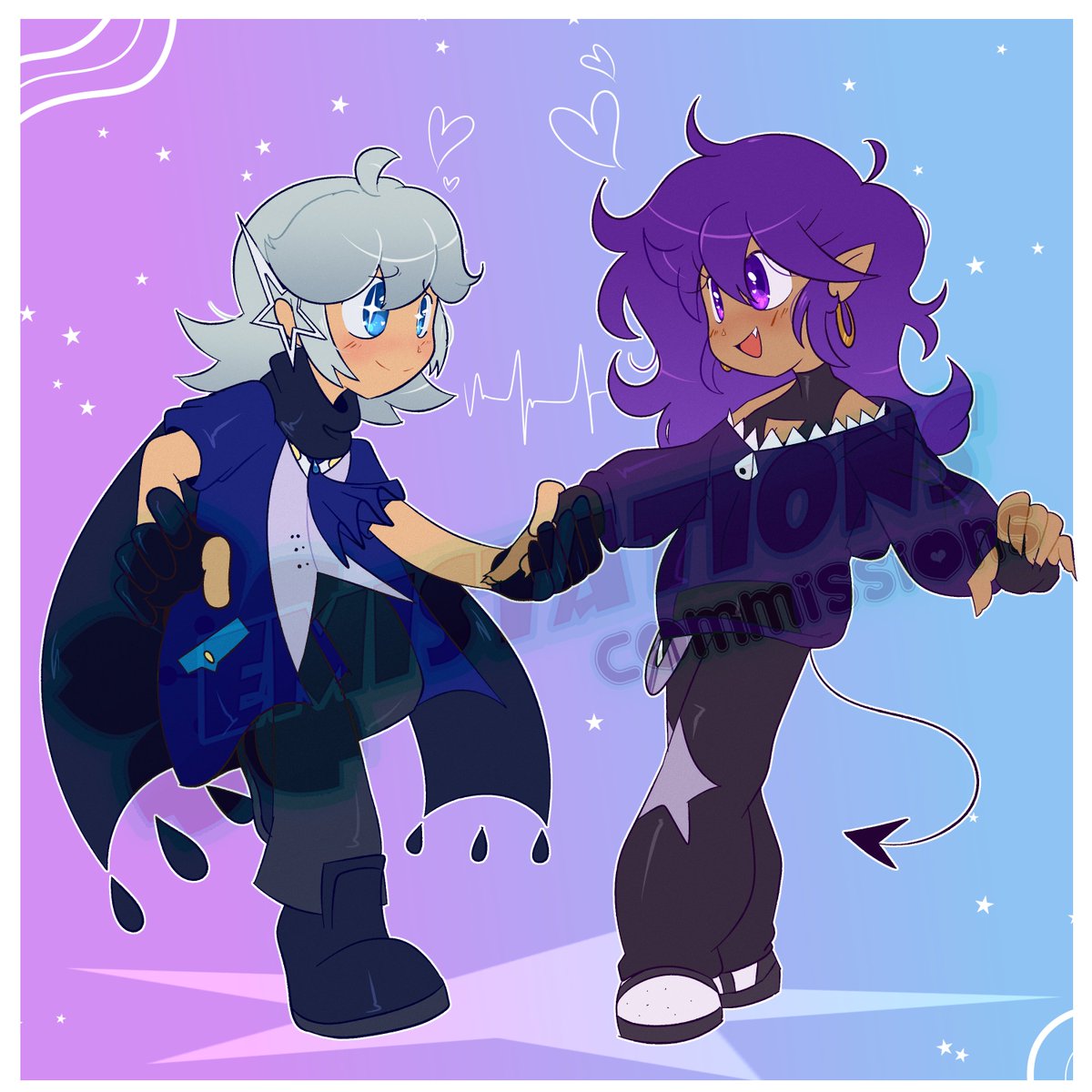Emistations's tweet photo. Commission for @starzeroni !! https://t.co/E8XftEKyR0