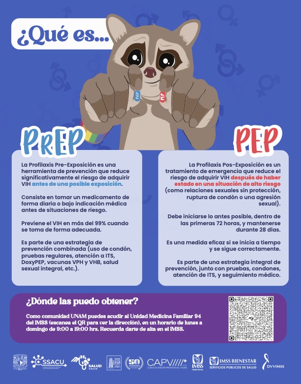 El 10 de marzo se pone en marcha #PrEPUNAM en la <a href="/unam_fesz/">FES ZARAGOZA OFICIAL</a> , una estrategia para acercar la profilaxis preexposición (#PrEP) y la prevención combinada del #VIH a la comunidad universitaria.
Un esfuerzo conjunto entre Salud @UNAM, IMSS y #DVVIMSS para fortalecer el acceso a la