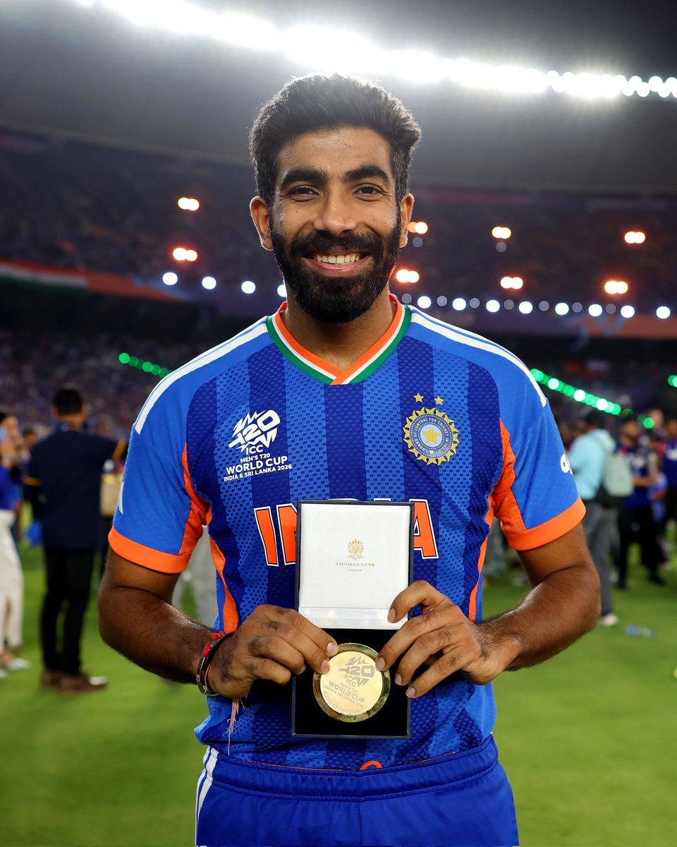 kartikwamdev's tweet photo. Jasprit Bumrah- Player  Of The Match, National Treasure, GOAT 🐐 

#IndiaVsNewZealand 
#Jaspritbumrah𓃵 
#T20WorldCup2026final 
#T20WC26 
#T20WC2026 https://t.co/4FbCbB3olO
