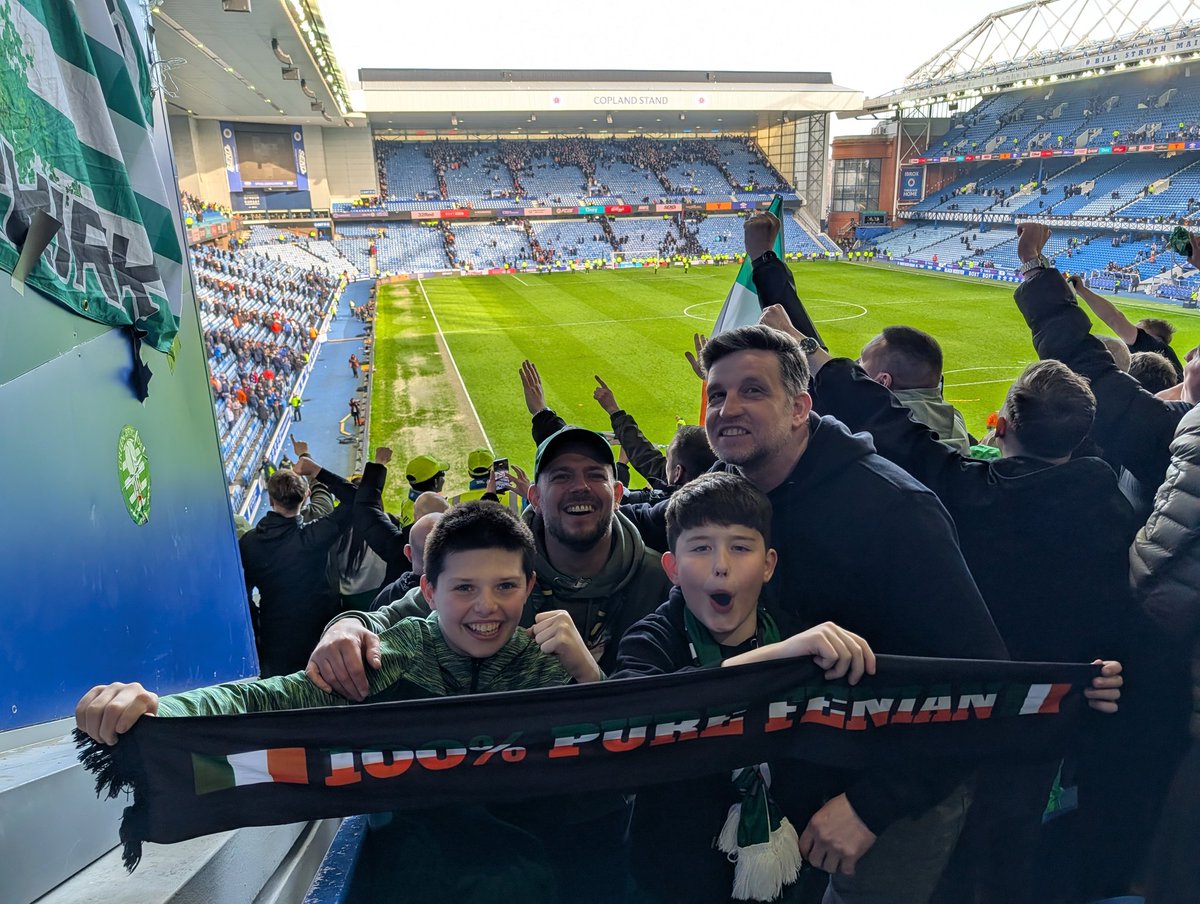 morrow1967's tweet photo. What a fucking day Leon's first Ibrox ( probably last 😂 ) outstanding forever and ever 💚🍀 #Cavy7-1 THE CAVY, THE CAVY , THE CAVY 7-1🍀🍀💚💚💚 @rsmorrow1964 https://t.co/K2p1IscQtp