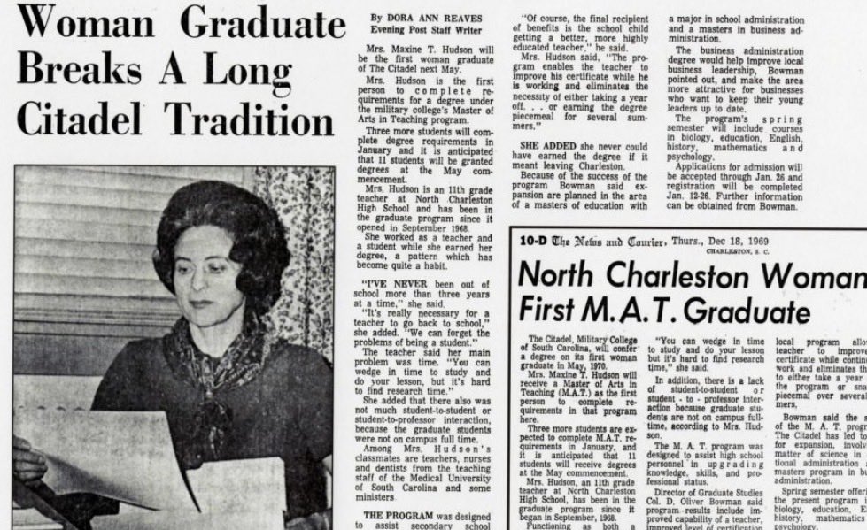 <a href="/NancyMace/">Nancy Mace</a> You’re also a liar. You are not the first woman to graduate from The Citadel. Why are you stealing the legacy from another woman?