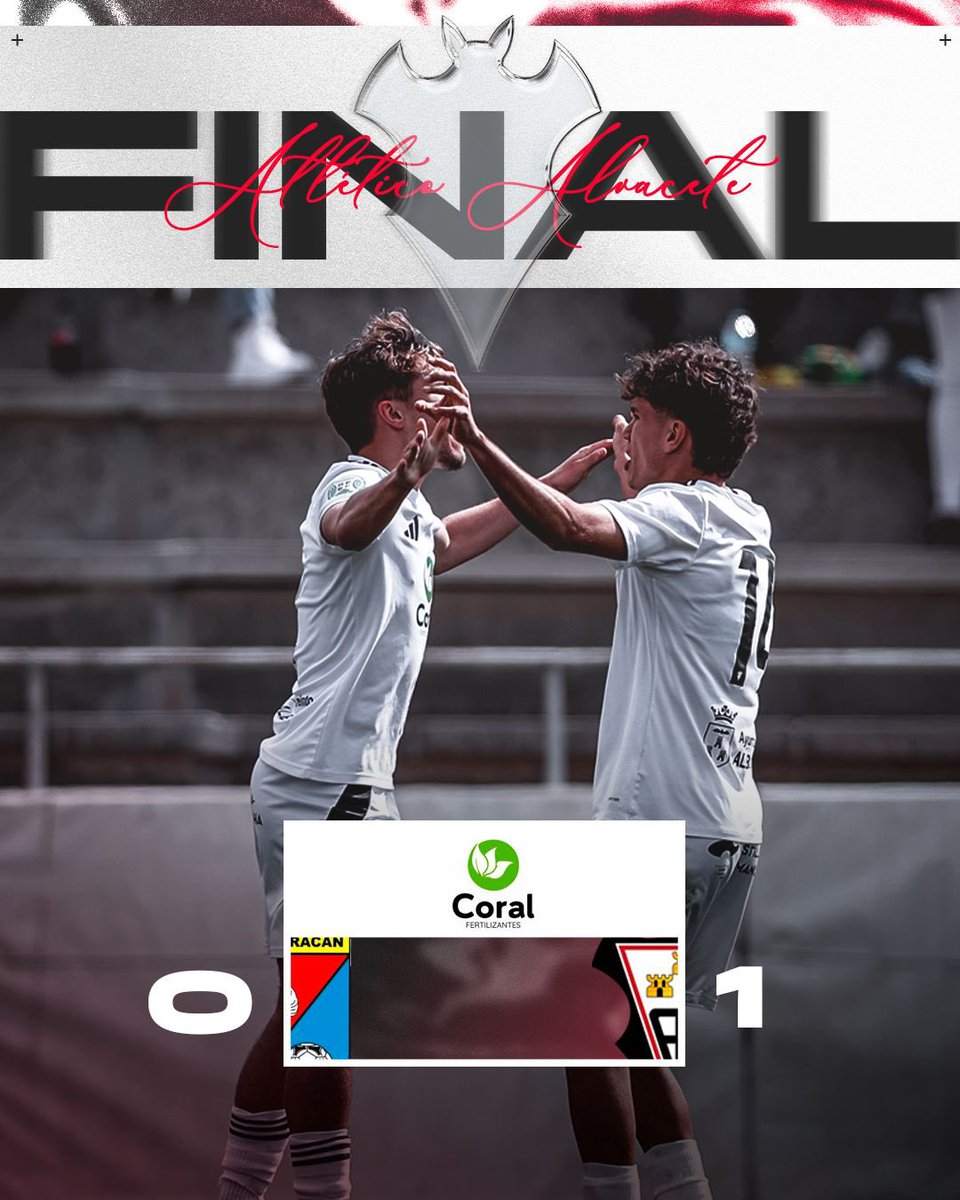 Puerta a cero y tres puntos en la carretera 💪🏻⚽️

¡Vamos, #AtléticoAlbacete! 🤍