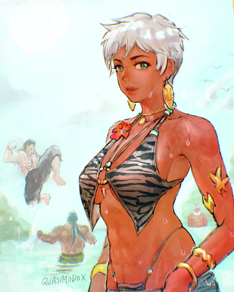 Elena swimsuit and Alex patch, beach fun!