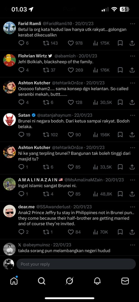 bentdaoud's tweet photo. @harbirhays581 @Lupamanehh @dittolongdit mereka mah julid ke semua jir, yang gw masih inget tu kenalan2 gw dari malay julid masalah hukum hudud di brunei yang katanya cuma mempan ke rakyat. maksud gw kaya yauda jir emang hukumnya berlaku ke rakyat malaysia juga? kan engga? kenapa bacot banget dah wkwkwk https://t.co/YGPR6SxMsV