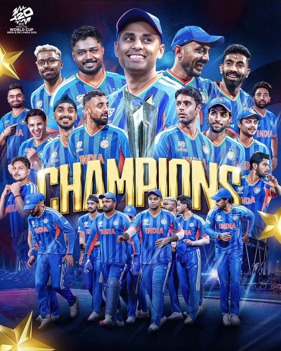 hariomraholi's tweet photo. विश्व विजेता भारत! 🇮🇳🏆

टी-20 विश्व कप के फाइनल में ऐतिहासिक विजय के साथ भारतीय क्रिकेट टीम ने आज पूरे देश का सिर गर्व से ऊंचा कर दिया है।

इस ऐतिहासिक विजय पर भारतीय क्रिकेट टीम के सभी खिलाड़ियों और देशवासियों को हार्दिक बधाई!

जय हिंद! 🇮🇳 https://t.co/r0WrsJtGGP