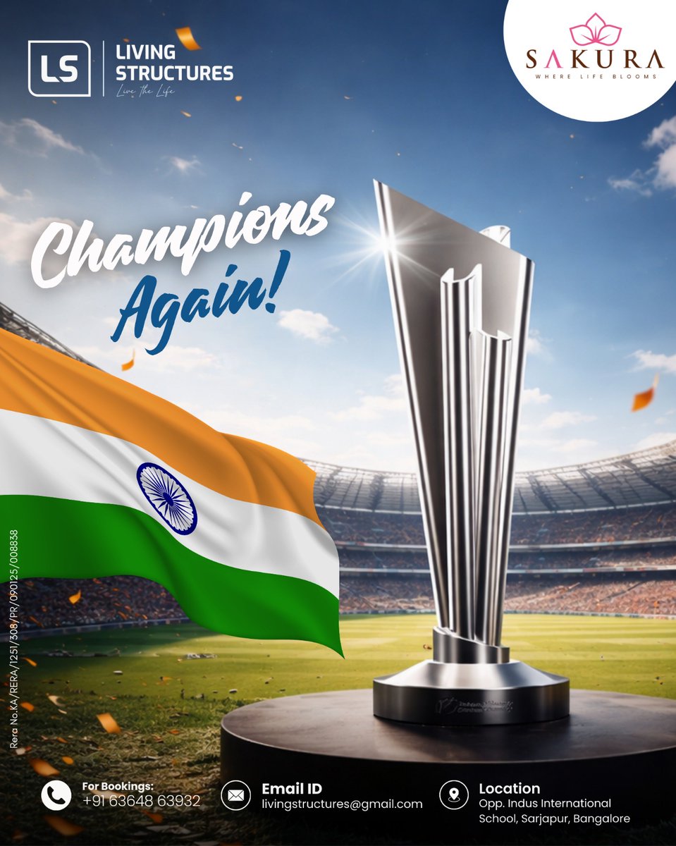 LivStructures's tweet photo. Champions again! 🇮🇳🏆
A victory that unites a billion hearts and celebrates the spirit of India.
Here’s to passion, perseverance, and pride. https://t.co/cAF2YT3l6I