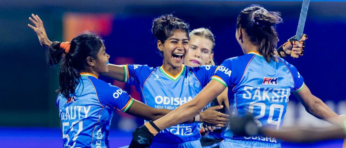 While whole India celebrating India's T20 World cup win,

Here we miss to celebrate the India's women's hockey team massive win against Uruguay 4-0 in World cup qualifiers in Hyderabad.
What a tribute to International Women's day
#T20WorldCup2026final #HockeyWorldCup