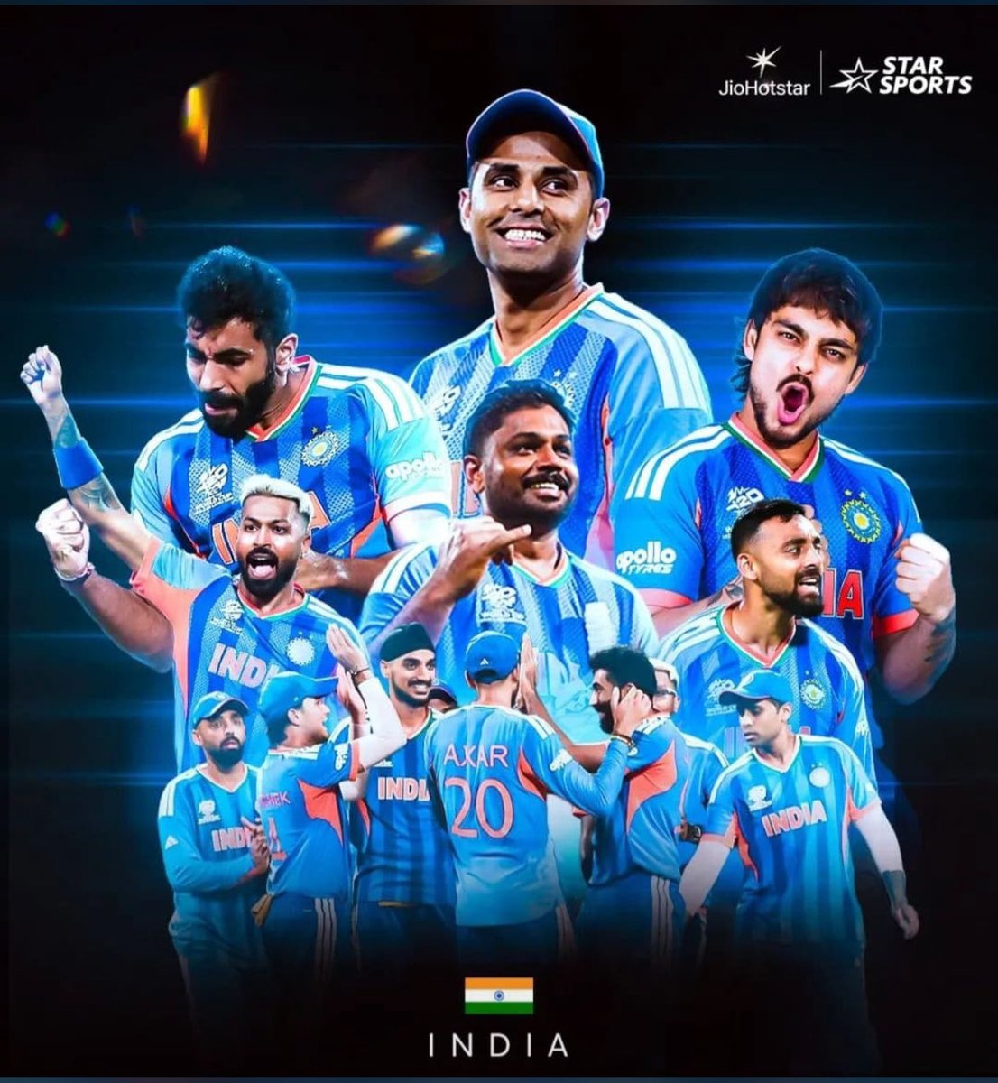 abhidogiyal's tweet photo. Winning the World Cup twice in a row, the first time any team has done so in the T20 format. Totally deserving and rightful winners of the trophy.

What a fantastic performance by our team and a special brand of cricket on display.

Well done, Team India. Jai Hind! 🇮🇳🏆 https://t.co/zbH4dV8BzL