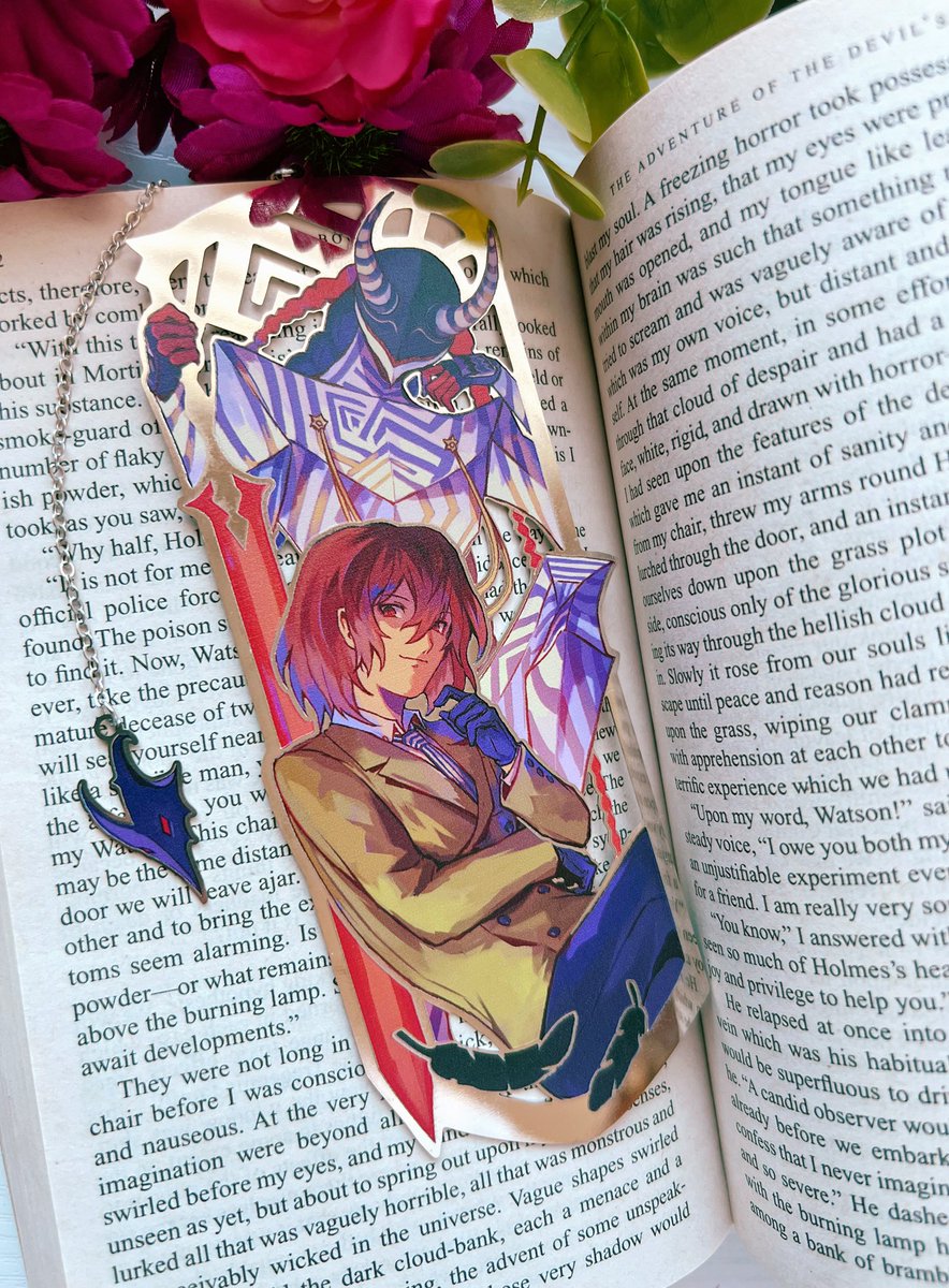 made some joker &amp; akechi metal bookmarks!✨