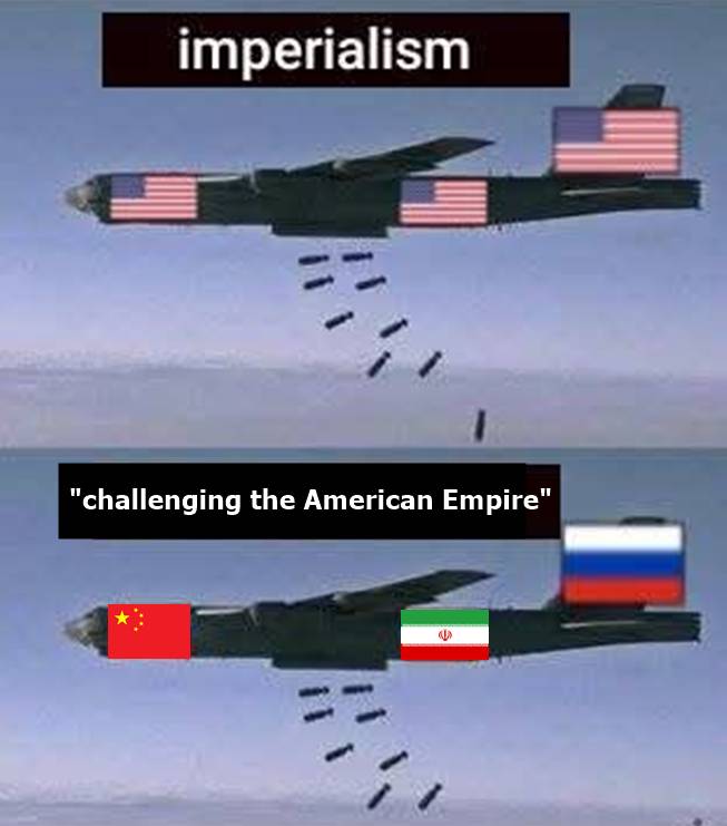 Literal tankie "logic".