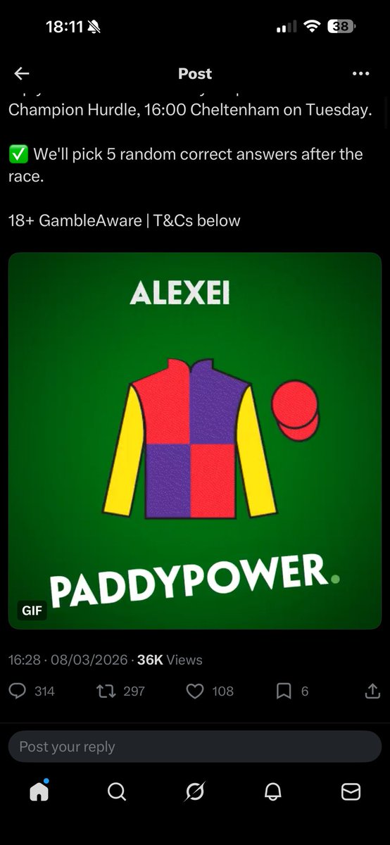 nickomatico's tweet photo. @paddypower https://t.co/PjxreYlgKQ