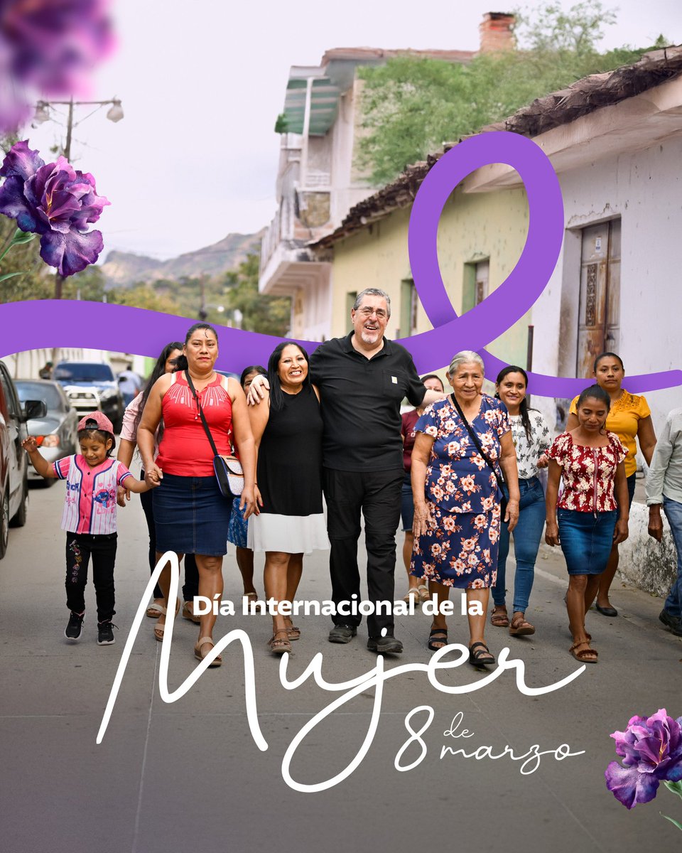 BArevalodeLeon's tweet photo. En este Día Internacional de la Mujer, quiero reconocer los avances que miles de mujeres guatemaltecas le han entregado a nuestro pueblo. Pero también, que reconozcamos las enormes deudas que aún tenemos para construir una sociedad más igualitaria y justa. 

Nuestro Gobierno es consciente de ello, y seguiremos trabajando por esas hijas, madres, abuelas y mujeres que sacan adelante nuestro país.