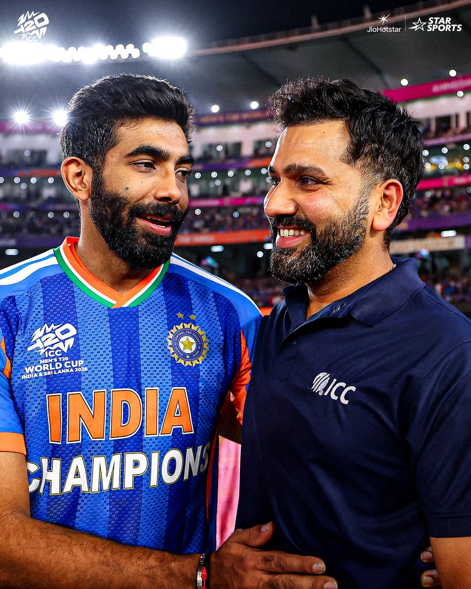 StarSportsIndia's tweet photo. 2024 👉 Player of the tournament 🏅
2026 👉 Player of the match, Final 🏅

#JaspritBumrah has joined the elite list! 💙

#T20WorldCup #INDvNZ https://t.co/nRhcaW1iMZ