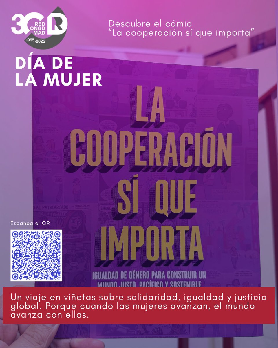 #8M2026 Muchas mujeres. Un mundo que cambiar.

Este #8M descubre cómo la cooperación y la solidaridad pueden transformar realidades.

📖 Lee el cómic: La cooperación sí que importa: chrome-extension://efaidnbmnnnibpcajpcglclefindmkaj/redongdmad.org/wp-content/upl…

#RedONGDMadrid