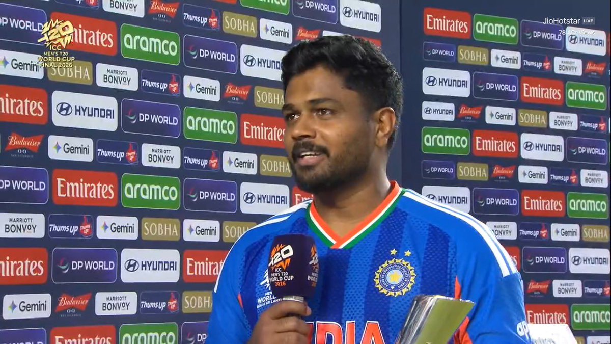 Kuldeep Yadav said:

“For me, Sanju Samson was a huge turning point in this T20 World Cup. The way he played that unbeaten 97 against West Indies in the knockout match, then 89 against England in the semifinal, and again 89 today in the final, those innings are the reason we are