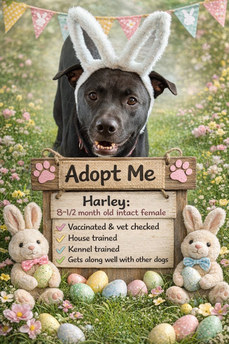 RottieCole's tweet photo. Harley is still looking for her own humans! Would you let her hop into your heart? #yegdogs #adoptables #labmix #adoptme #rescuedog #yeg https://t.co/sMbpdQMVZM
