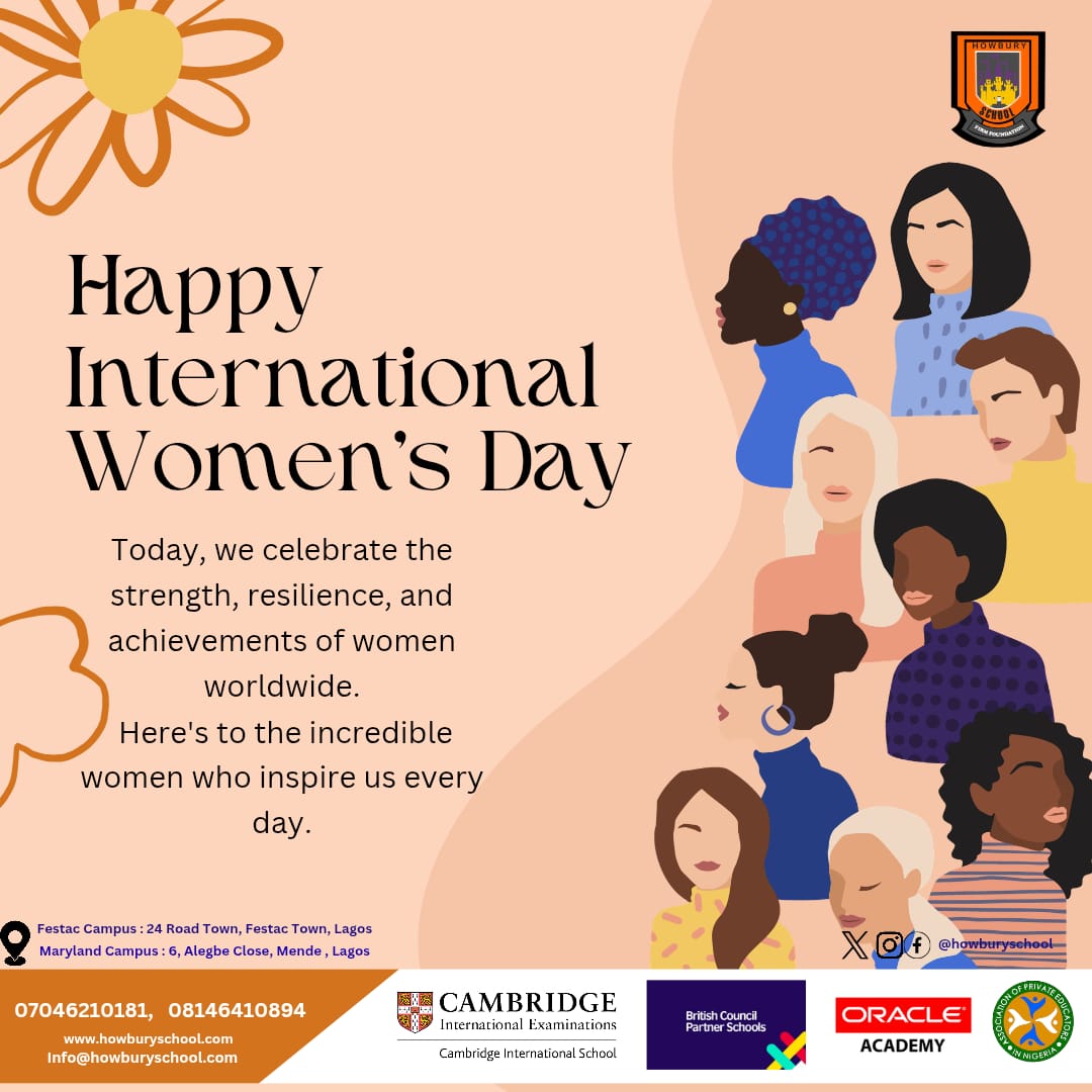 Celebrating the strength and achievements of women worldwide and right here at Howbury School! 

​May we continue to raise girls who lead, innovate, and lift others as they rise.

 Happy International Women’s Day!