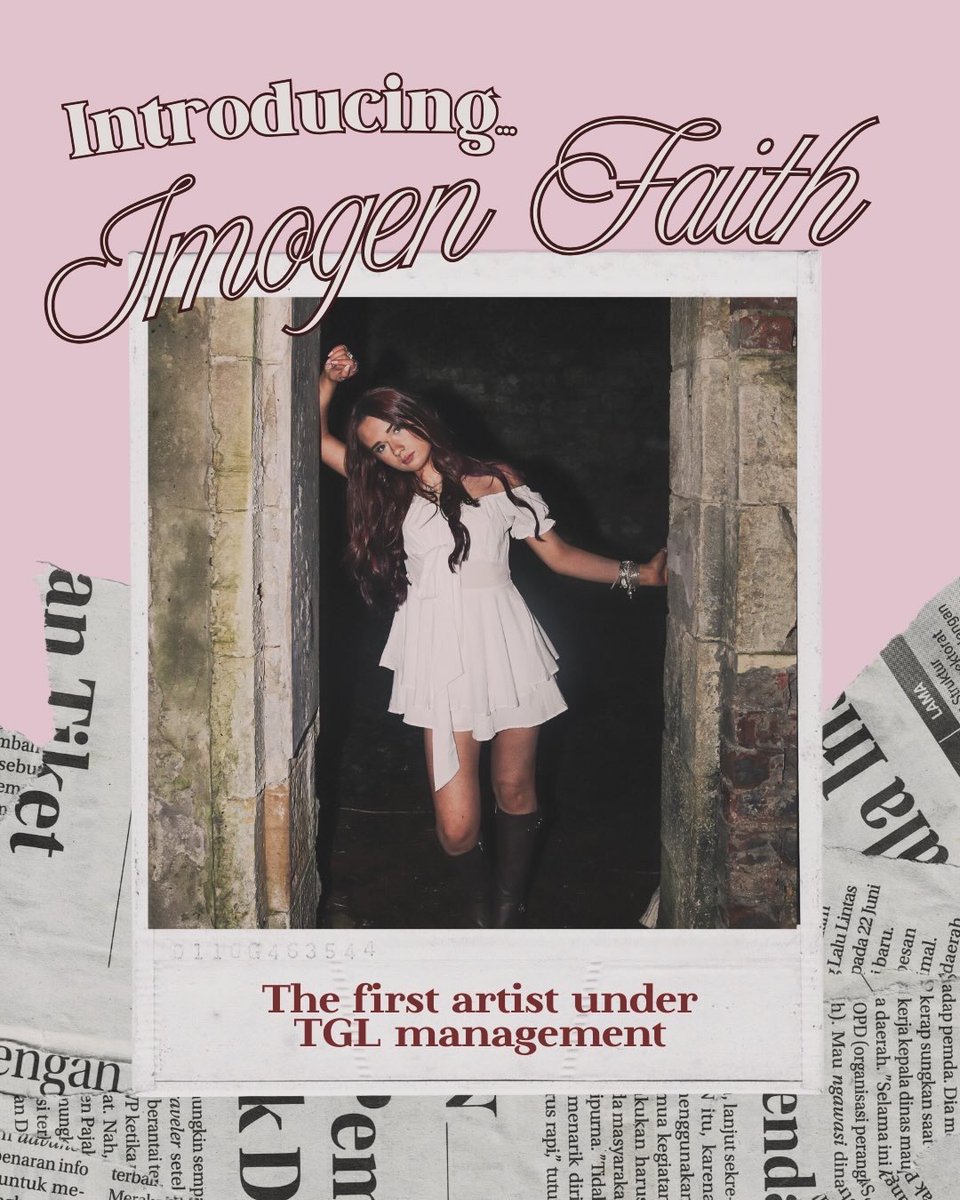 ThatGigLass's tweet photo. introducing @iimogenfaith ✭ the first artist under TGL management !! huge stuff coming soon for this gal ⋆𝄞⋆ https://t.co/L5ZR5TD5L8