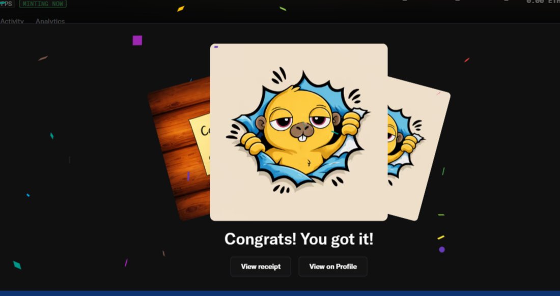 If you just minted a <a href="/CapyCamp/">CapyCamp HQ</a> drop a comment , lets connect 
Scouts follow Scouts 💯
so hyped for reveal 🤟