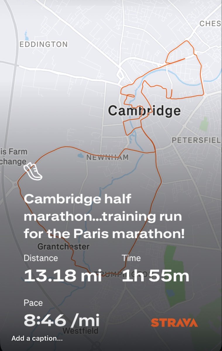 sv_2001's tweet photo. Cambridge half marathon ✅ 1.55
Mk 20 miles next week
Paris marathon 5 weeks and counting 
@AlzResearchUK https://t.co/nrObFUpUK7