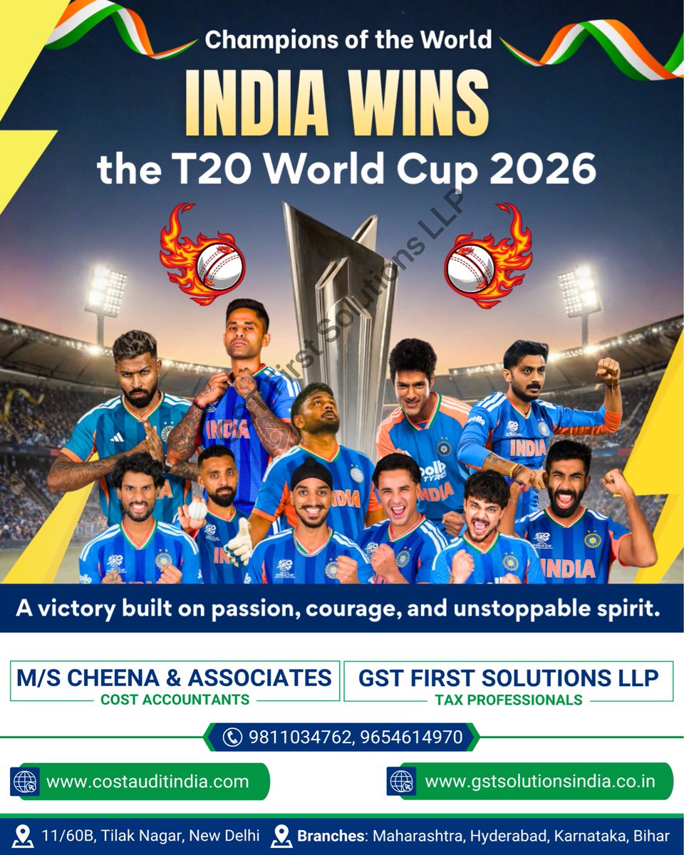 rajan_sahdev's tweet photo. India wons T20 World Cup 2026 https://t.co/y0WP3vlGFh